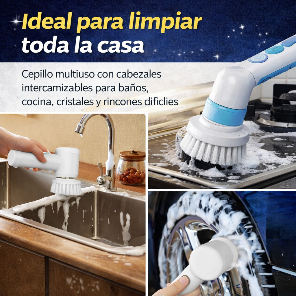 CEPILLO ELETRICO - 👉 Limpieza profunda incluso con agua